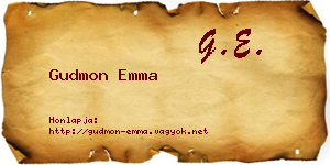 Gudmon Emma névjegykártya