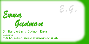 emma gudmon business card